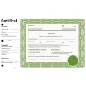 certificat action vert